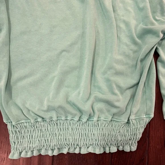 Sundry mint green Sweatshirt with Crew Neck and Elastic Waistband - Picture 3 of 5